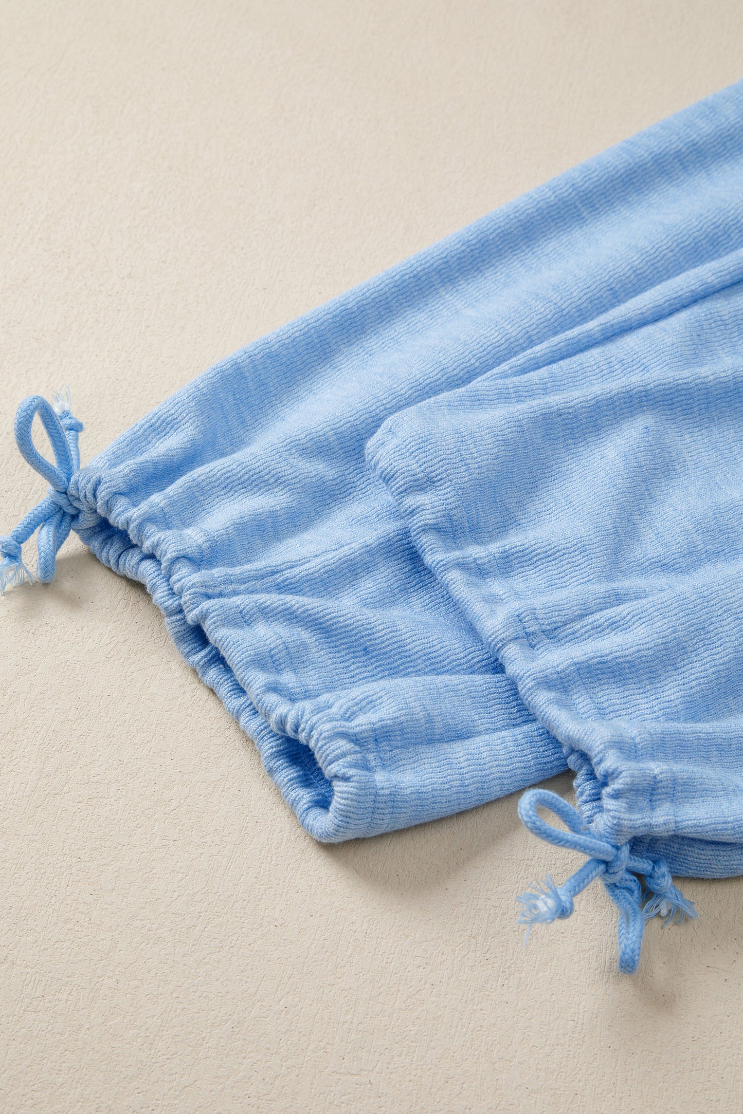 Beau Blue Cap Sleeve Matching Top and Jogger Pants Set